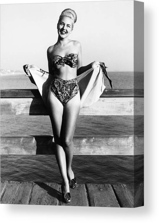 1949 Canvas Print featuring the photograph Bathing Suit, 1949 by Granger