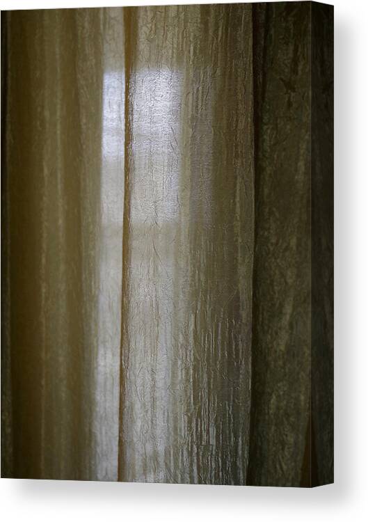  Canvas Print featuring the photograph Beyond The Curtain by Joseph Hedaya