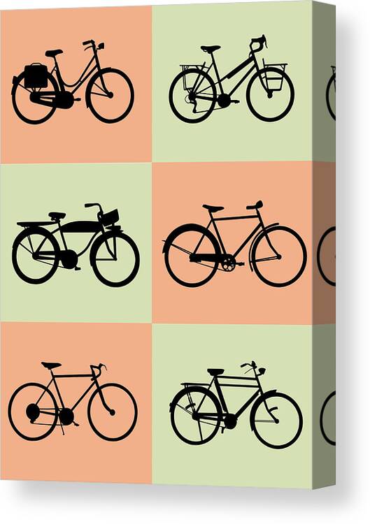 Quotes Canvas Print featuring the digital art Bicycle Poster by Naxart Studio