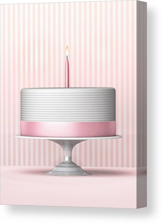 Temptation Canvas Print featuring the photograph Birthday Cake by Burazin