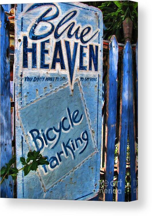 Blue Heaven Canvas Print featuring the photograph Blue Heaven by Peggy Hughes