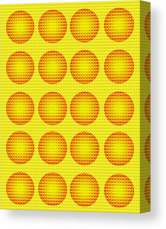 Circles Canvas Print featuring the painting Bubbles Honeycomb Warhol by Robert R by Robert R Splashy Art Abstract Paintings