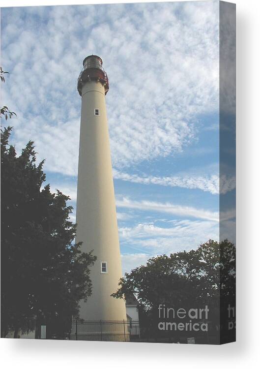 Cape May Canvas Print featuring the photograph Cape May Lighthouse by Bev Conover