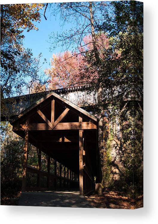 Cayce Canvas Print featuring the photograph Cayce Riverwalk by Charles Hite