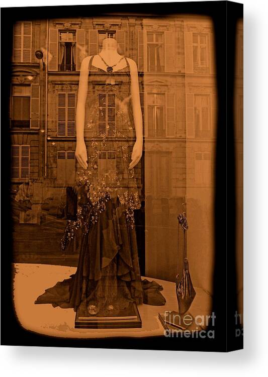 Abstract Canvas Print featuring the photograph Cinderella in Paris by Lauren Leigh Hunter Fine Art Photography