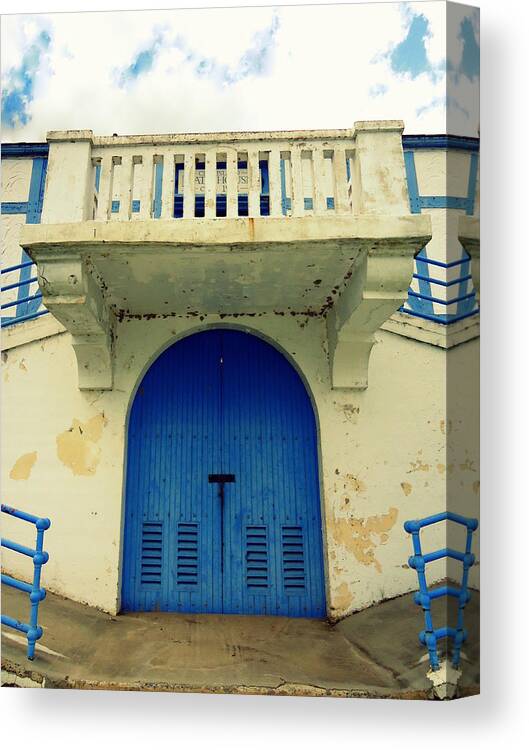 Skompski Canvas Print featuring the photograph City Island Bath House by Joseph Skompski