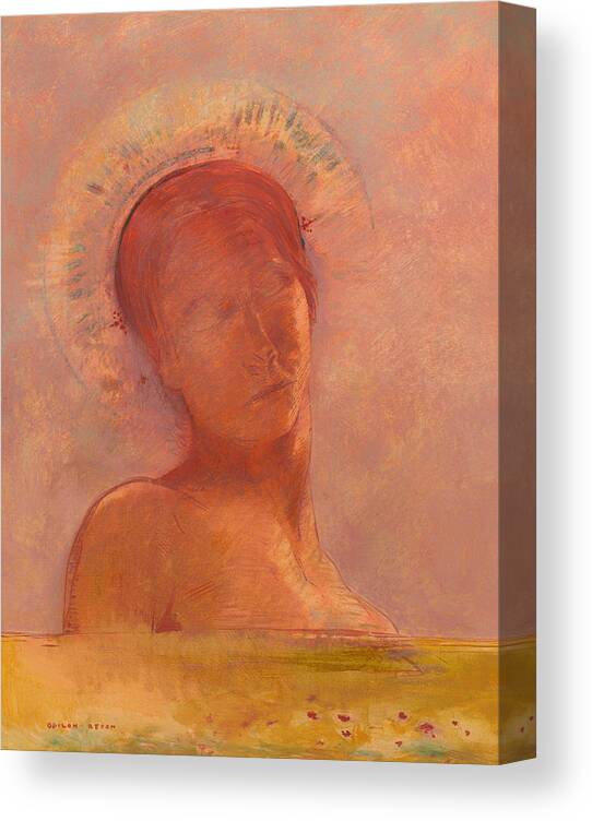 Painting Canvas Print featuring the painting Closed Eyes by Mountain Dreams