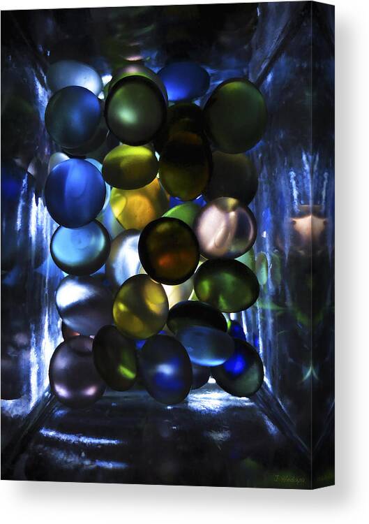  Canvas Print featuring the photograph Colored Stones Of Light by Joseph Hedaya