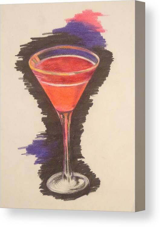 Cosmo Canvas Print featuring the drawing Cosmotini by Chelsea Simunek