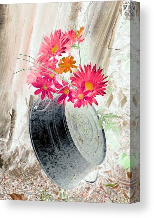 Flower Canvas Print featuring the photograph Country Summer - PhotoPower 1499 by Pamela Critchlow