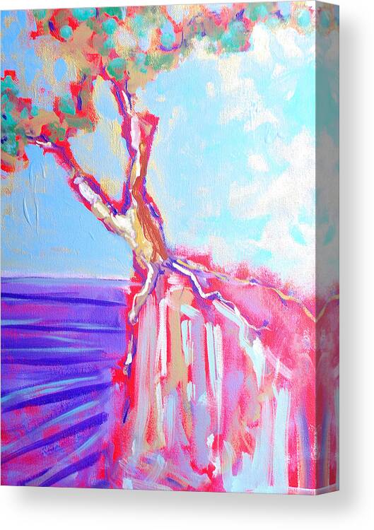 Ocean Canvas Print featuring the painting Cypress by Kurt Hausmann