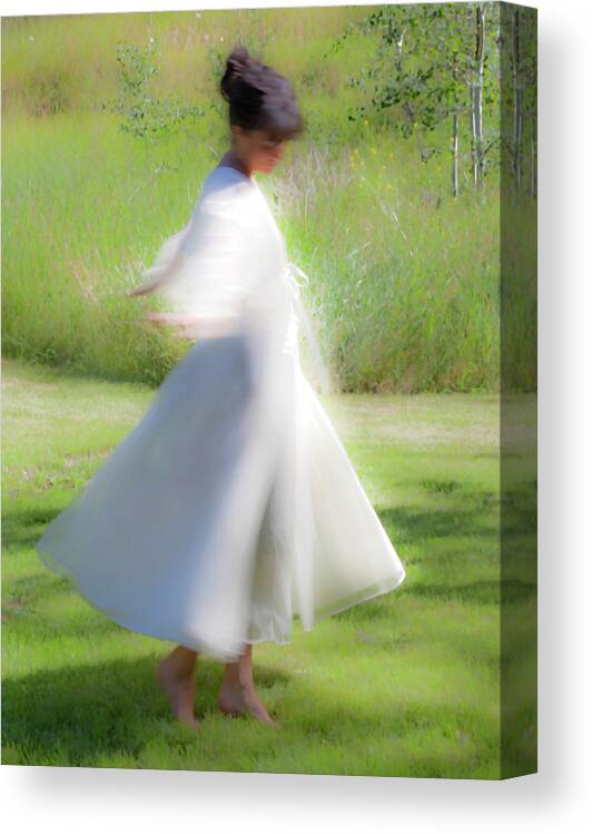 Impressionist Canvas Print featuring the photograph Dancing In The Sun by Theresa Tahara