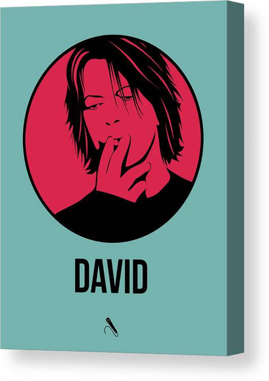Music Canvas Print featuring the digital art David Poster 3 by Naxart Studio
