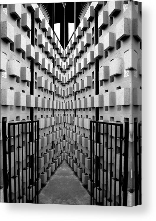 Black Canvas Print featuring the photograph Dead End by JustJeffAz Photography