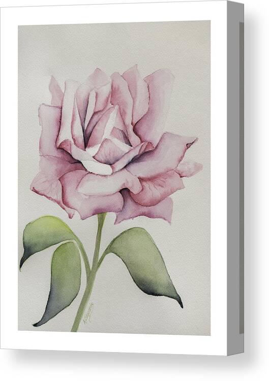 Flower Canvas Print featuring the painting Delicate Dance by Nancy Edwards