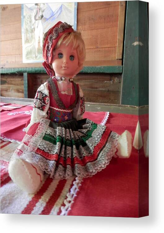Doll Canvas Print featuring the photograph Doll 2 by Pema Hou