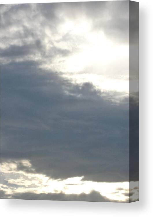 Sky Canvas Print featuring the photograph Drama in the skys by Krystyna Spink