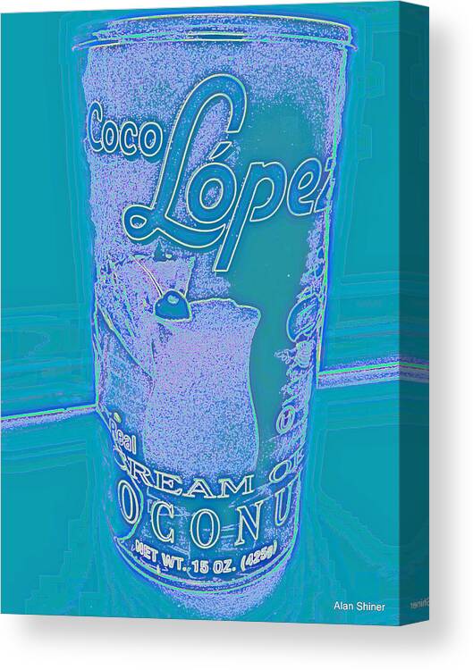 Coco Lopez Canvas Print featuring the photograph Drink Mixer 2 by Alan Shiner