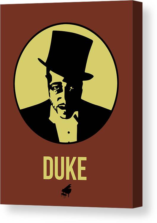 Music Canvas Print featuring the digital art Duke Poster 1 by Naxart Studio