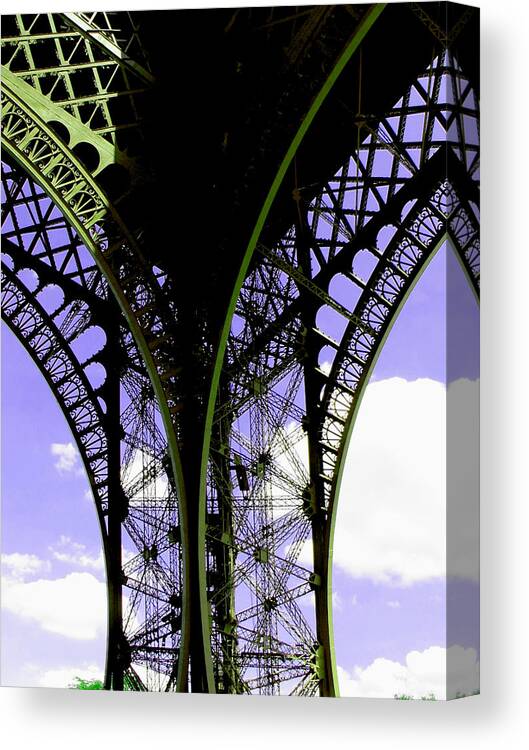 Paris Canvas Print featuring the photograph Eiffel Lace by Kathy Corday