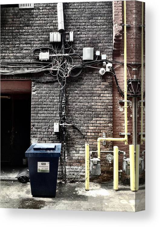 Electricjesus Canvas Print featuring the photograph Electric Jesus by Kreddible Trout