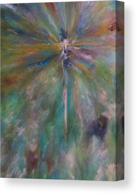 Abstract Canvas Print featuring the painting Ethereal Dancer by Soraya Silvestri