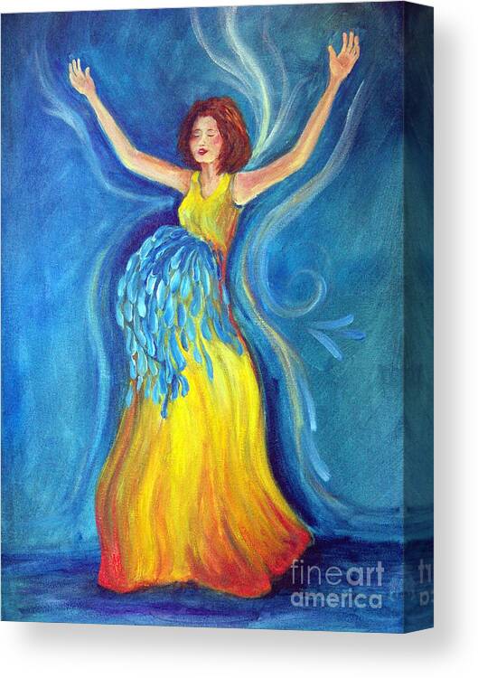 Worship Canvas Print featuring the painting Expectancy by Deborah Smith