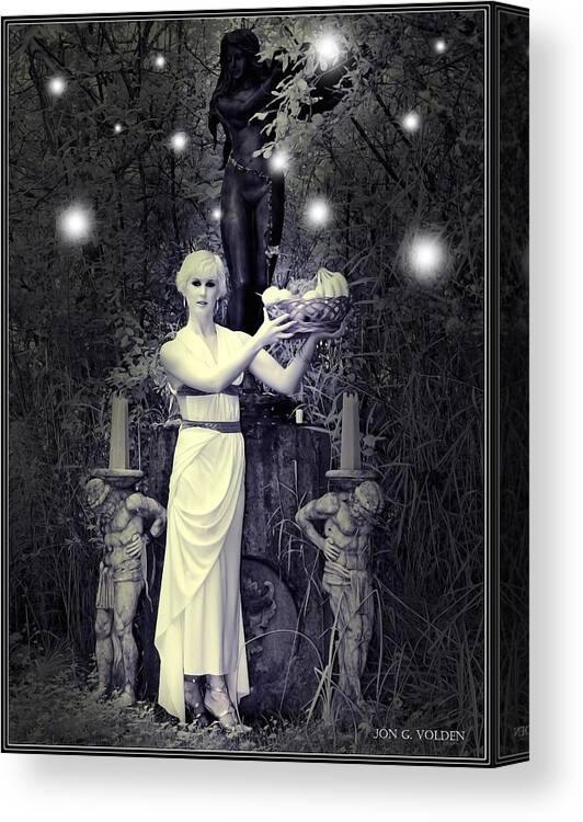 Sexy Canvas Print featuring the photograph Fairy Forest by Jon Volden