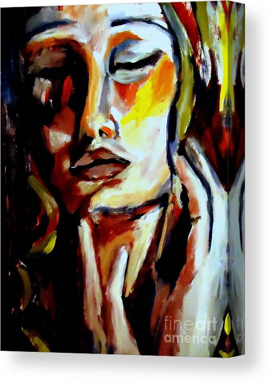 Art Canvas Print featuring the painting Feel by Helena Wierzbicki