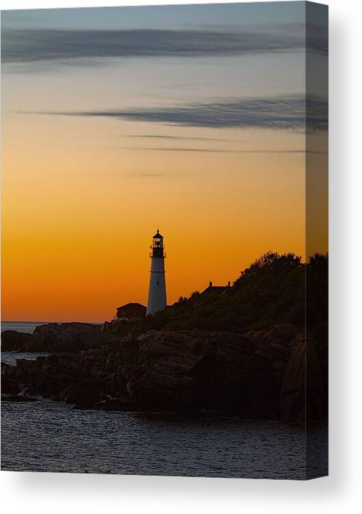 Portland Canvas Print featuring the photograph Fire Light by Jenny Hudson