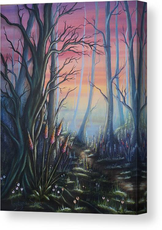 Forest Canvas Print featuring the painting Forest Dreams by Krystyna Spink