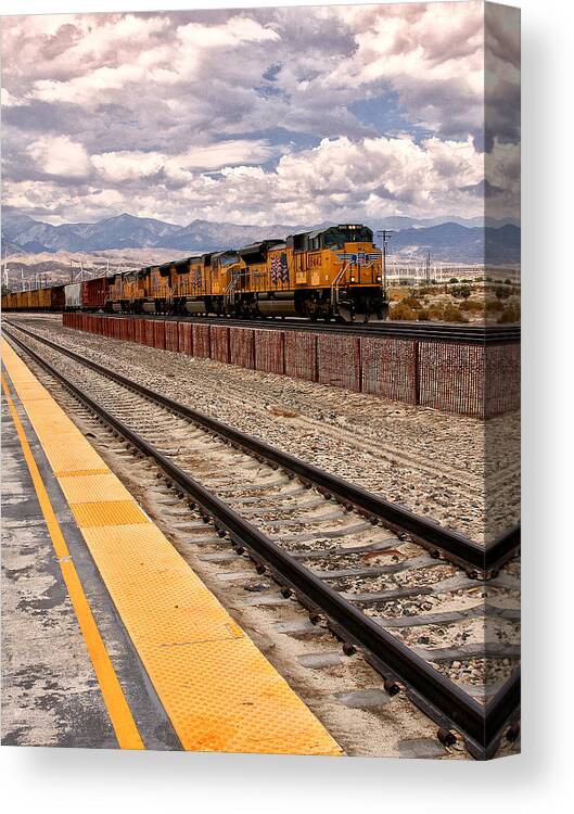 Freight Canvas Print featuring the photograph FREIGHT EXPECTATIONS Palm Springs CA by William Dey