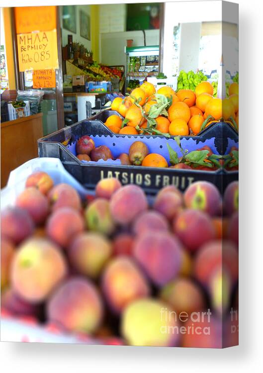 Tilt Canvas Print featuring the photograph Fresh Fruit by Vicki Spindler