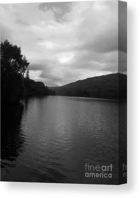  Canvas Print featuring the photograph Glengarry's Loch by Sharron Cuthbertson