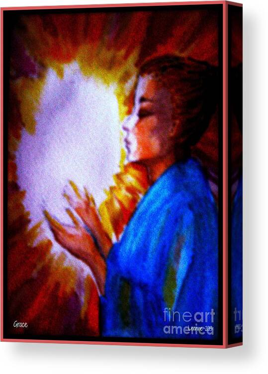 Worship Canvas Print featuring the painting Grace - 1 by Leanne Seymour