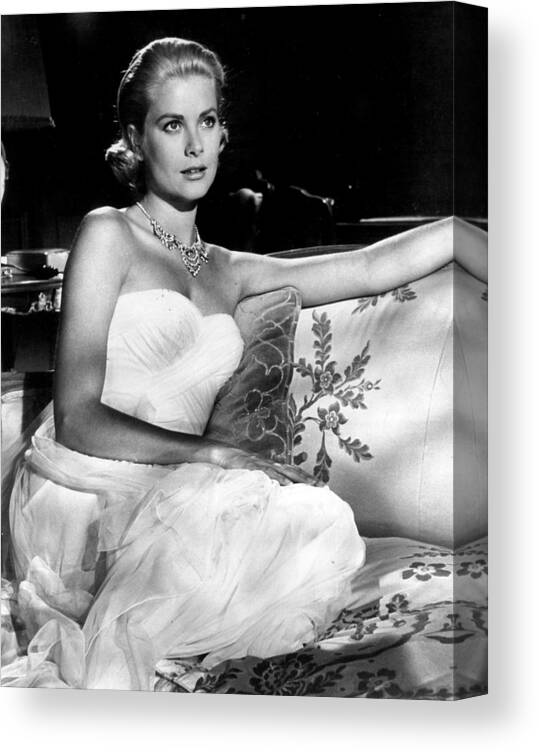 Retro Images Archive Canvas Print featuring the photograph Grace Kelly Looking Gorgeous by Retro Images Archive