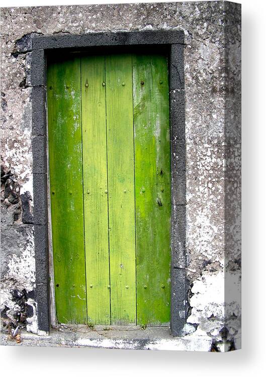 Green Canvas Print featuring the digital art Green by Jean Wolfrum