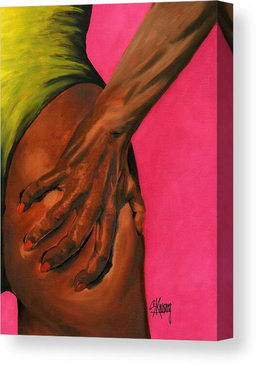 Hand Canvas Print featuring the painting Hand One by Stan Kwong