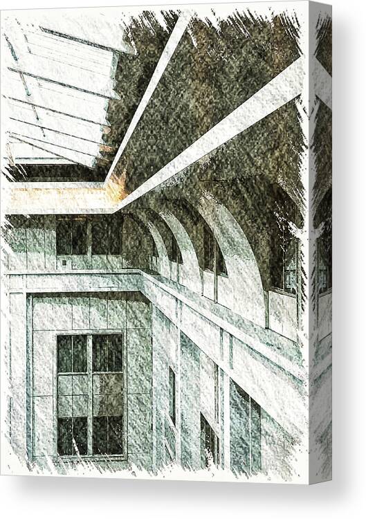 Abstract Canvas Print featuring the photograph High Lines by Jonathan Nguyen
