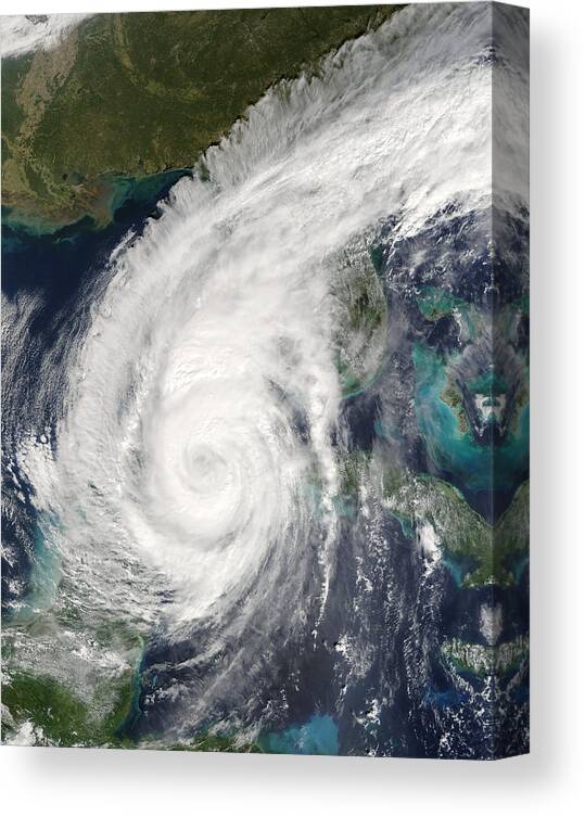 Wilma Canvas Print featuring the photograph Hurricane Wilma by Nasa/science Photo Library