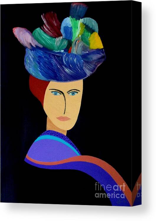 Women Canvas Print featuring the painting I'll Take It by Bill OConnor