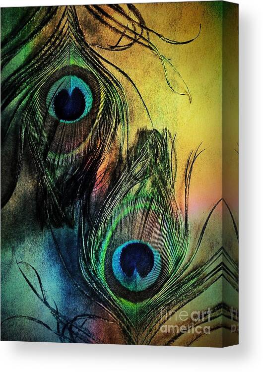 Peacock Canvas Print featuring the photograph In the eyes of others by Binka Kirova