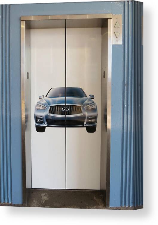 Automobile Canvas Print featuring the photograph Infiniti Up or Down by Patricia Januszkiewicz