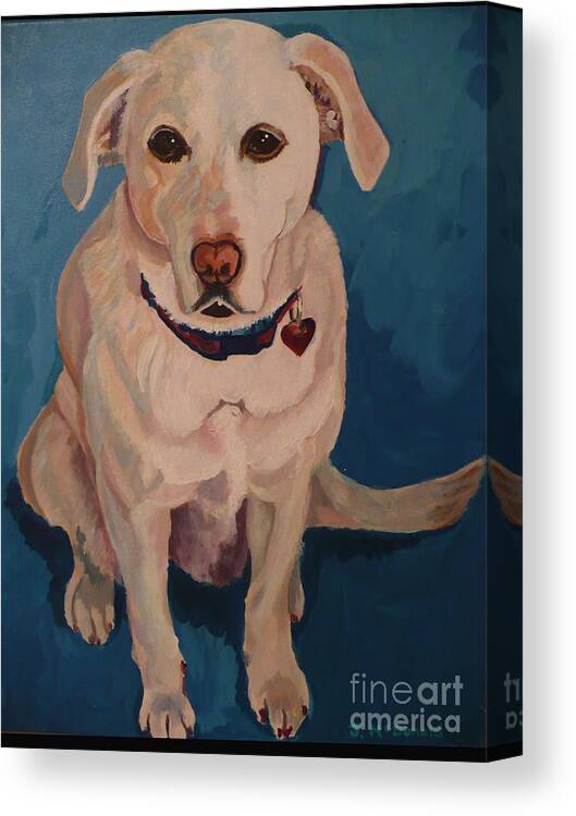  Canvas Print featuring the painting Jasper by Janet McDonald