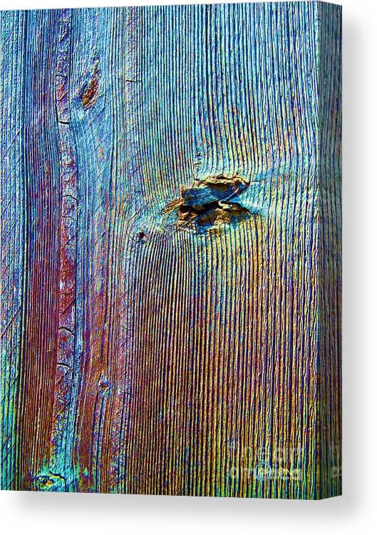 Knot Canvas Print featuring the photograph Knotty Plank #1B by Robert ONeil