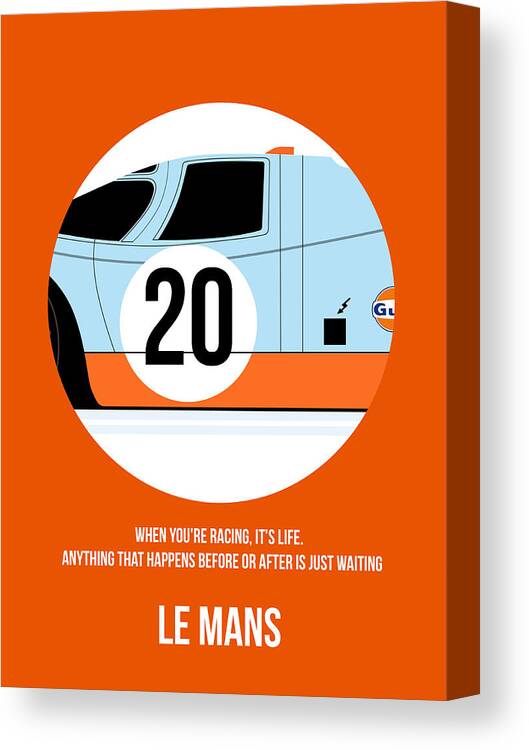 Le Mans Canvas Print featuring the painting Le Mans Poster 2 by Naxart Studio