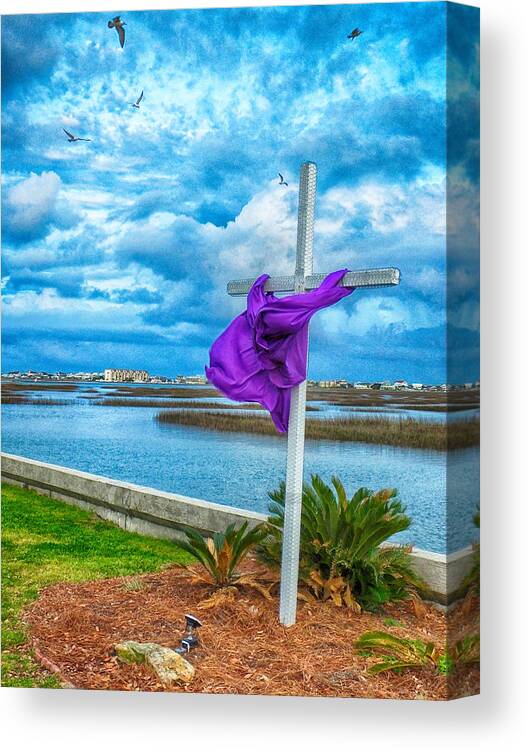 Lent Canvas Print featuring the photograph Lentin Cross by Bill Barber