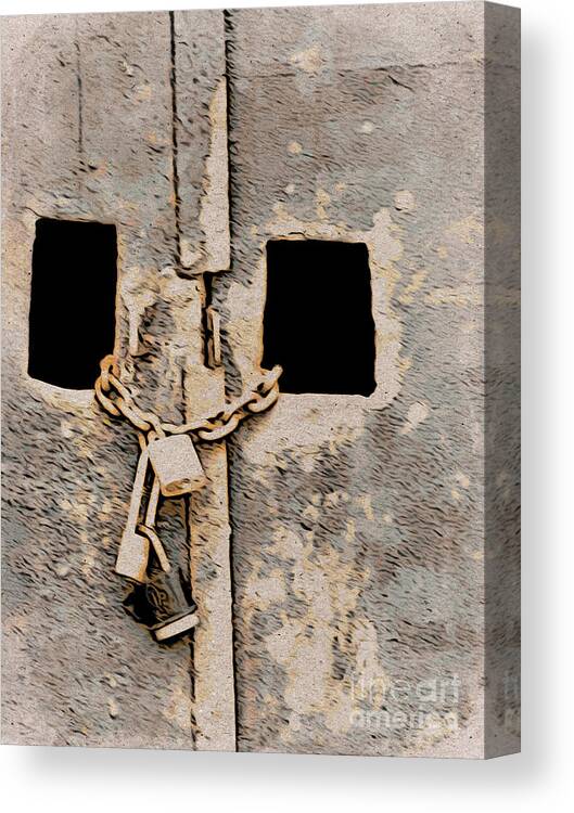 Doors Canvas Print featuring the photograph Locked Out by Jacklyn Duryea Fraizer