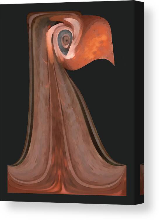 Bird Canvas Print featuring the digital art Lord Beaker by Wendy J St Christopher
