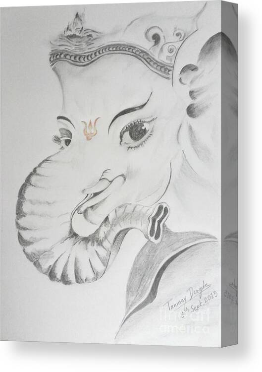 Shree Ganesh Drawing by Pankaj Kumar - Pixels-saigonsouth.com.vn